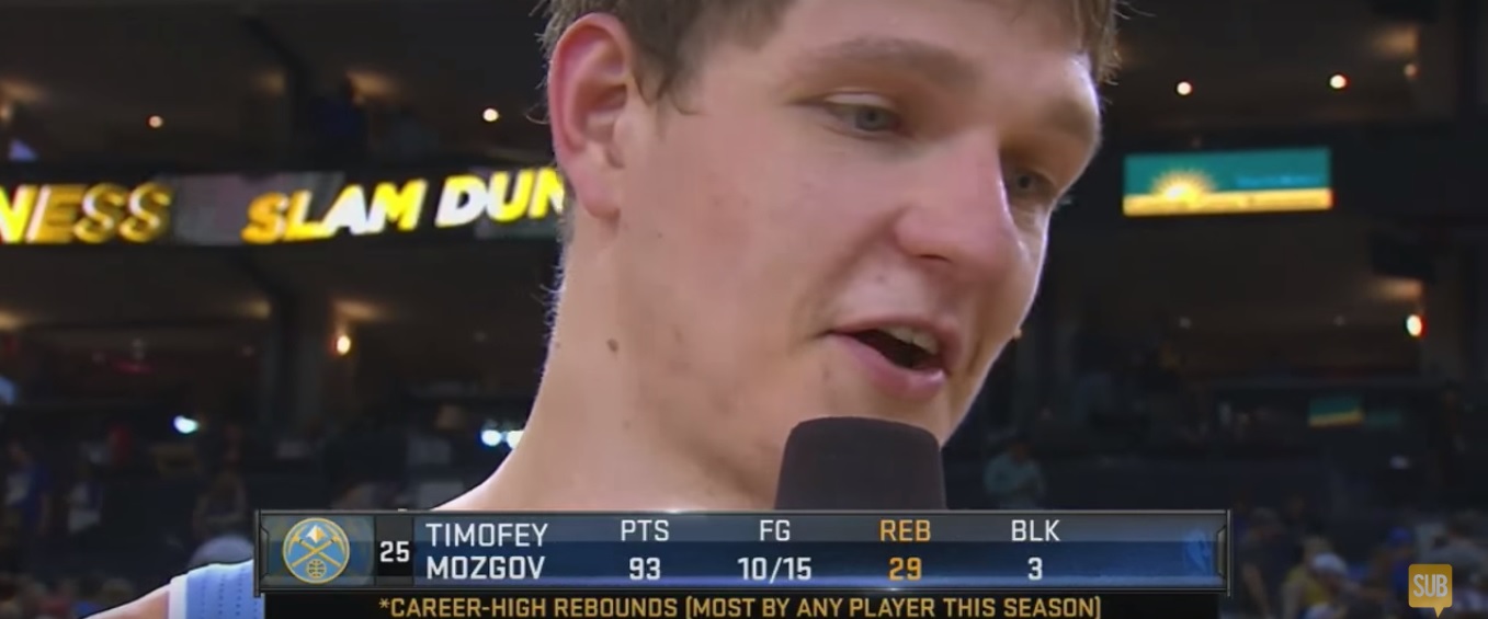 Тимофей Мозгов набрал 93 очки за игру